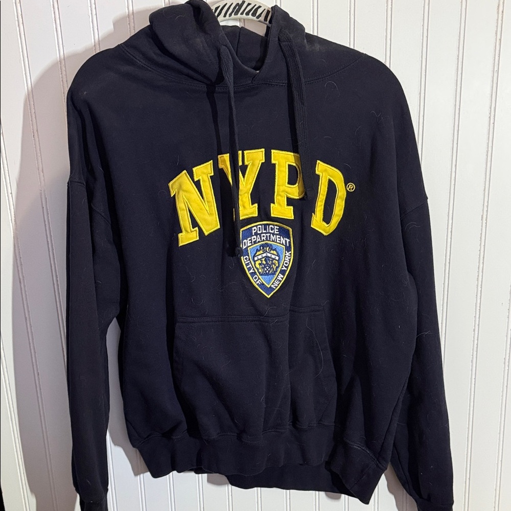 Champion NYPD navy and Yellow Hoodie